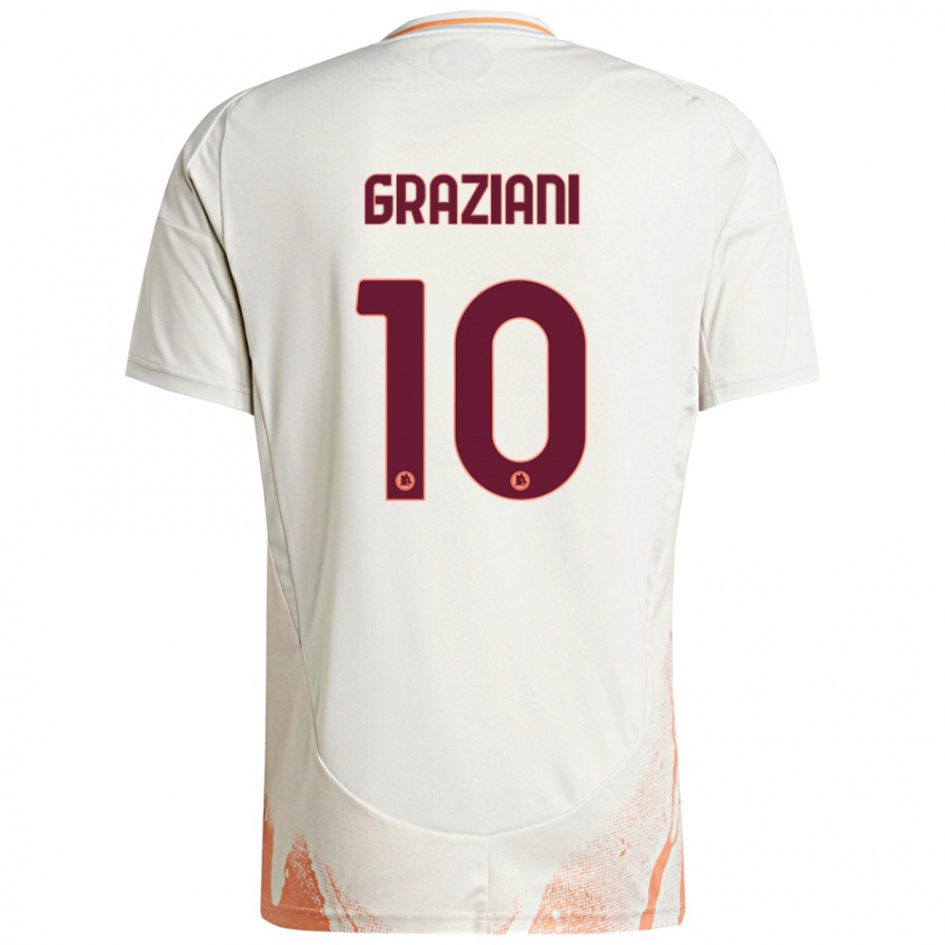 Kinderen Leonardo Graziani #10 Crème Wit Oranje Uitshirt Uittenue 2024/25 T-Shirt