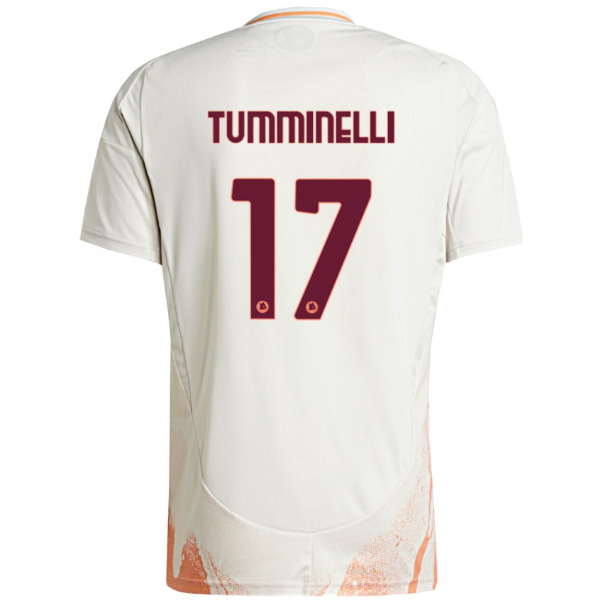 Kinderen Gianmarco Tumminelli #17 Crème Wit Oranje Uitshirt Uittenue 2024/25 T-Shirt