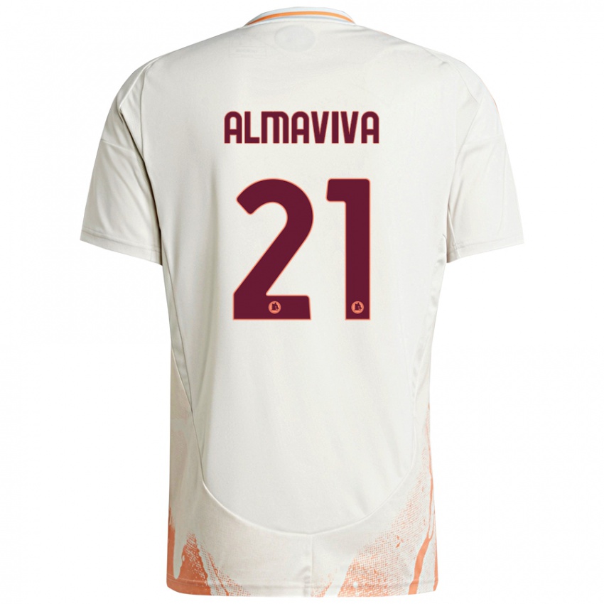 Kinderen Mattia Almaviva #21 Crème Wit Oranje Uitshirt Uittenue 2024/25 T-Shirt