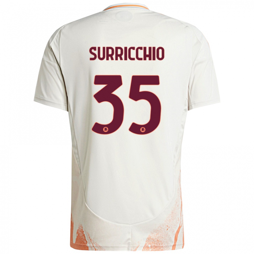 Kinderen Jacopo Surricchio #35 Crème Wit Oranje Uitshirt Uittenue 2024/25 T-Shirt