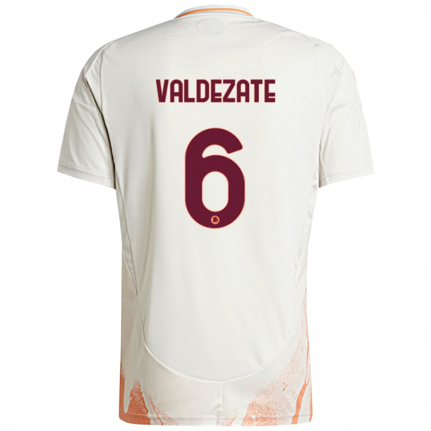 Kinderen Oihane Valdezate #6 Crème Wit Oranje Uitshirt Uittenue 2024/25 T-Shirt