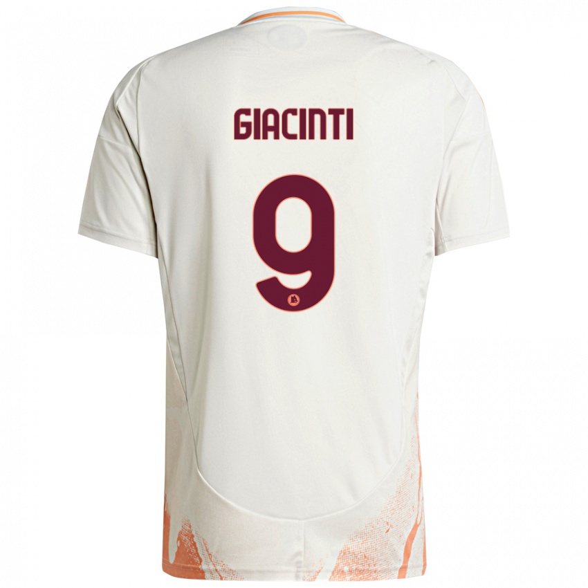 Kinderen Valentina Giacinti #9 Crème Wit Oranje Uitshirt Uittenue 2024/25 T-Shirt