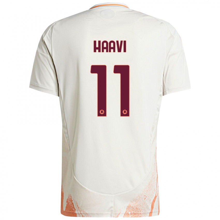 Kinderen Emilie Haavi #11 Crème Wit Oranje Uitshirt Uittenue 2024/25 T-Shirt