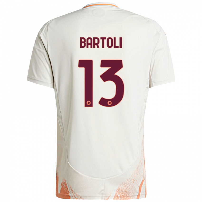 Kinderen Elisa Bartoli #13 Crème Wit Oranje Uitshirt Uittenue 2024/25 T-Shirt