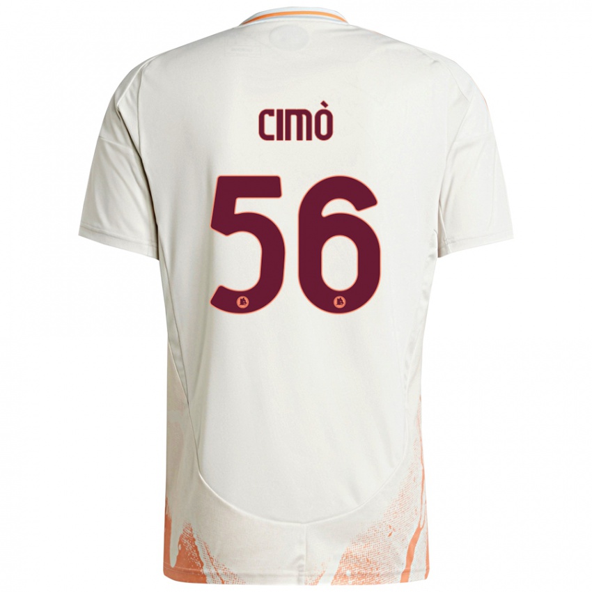 Kinderen Giada Cimò #56 Crème Wit Oranje Uitshirt Uittenue 2024/25 T-Shirt