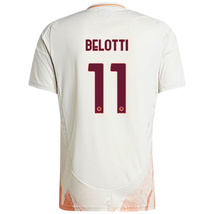 Kinderen Andrea Belotti #11 Crème Wit Oranje Uitshirt Uittenue 2024/25 T-Shirt