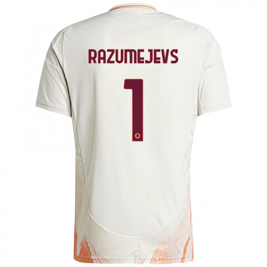 Kinderen Vladislavs Razumejevs #1 Crème Wit Oranje Uitshirt Uittenue 2024/25 T-Shirt