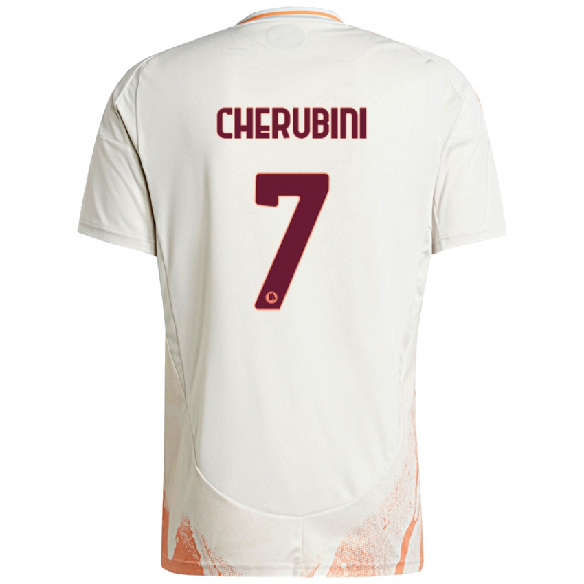 Kinderen Luigi Cherubini #7 Crème Wit Oranje Uitshirt Uittenue 2024/25 T-Shirt