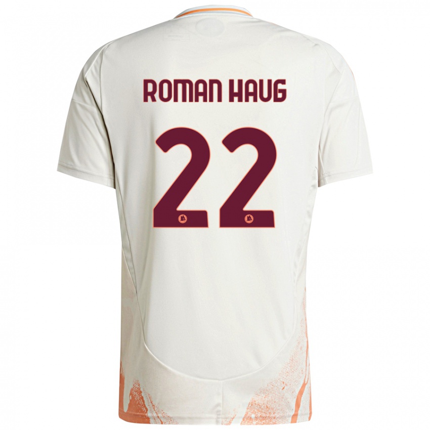 Kinderen Sophie Roman Haug #22 Crème Wit Oranje Uitshirt Uittenue 2024/25 T-Shirt