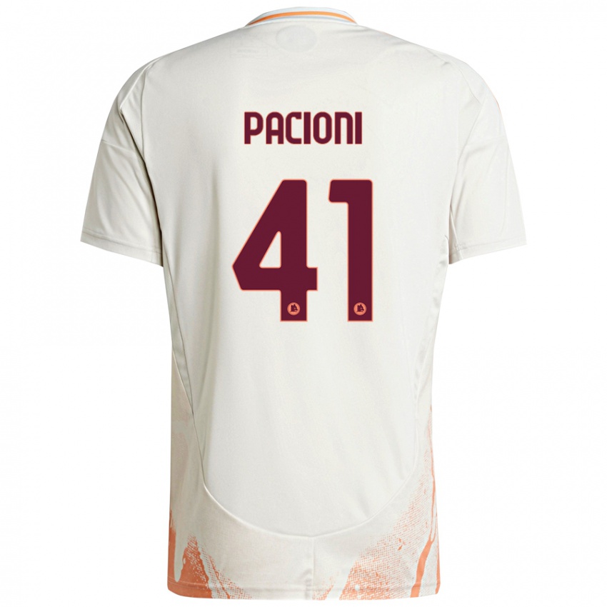 Kinderen Eleonora Pacioni #41 Crème Wit Oranje Uitshirt Uittenue 2024/25 T-Shirt