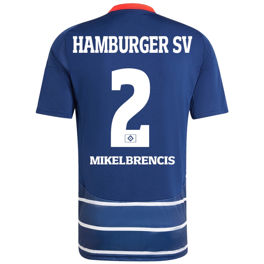 Kinderen William Mikelbrencis #2 Donkerblauw Uitshirt Uittenue 2024/25 T-Shirt