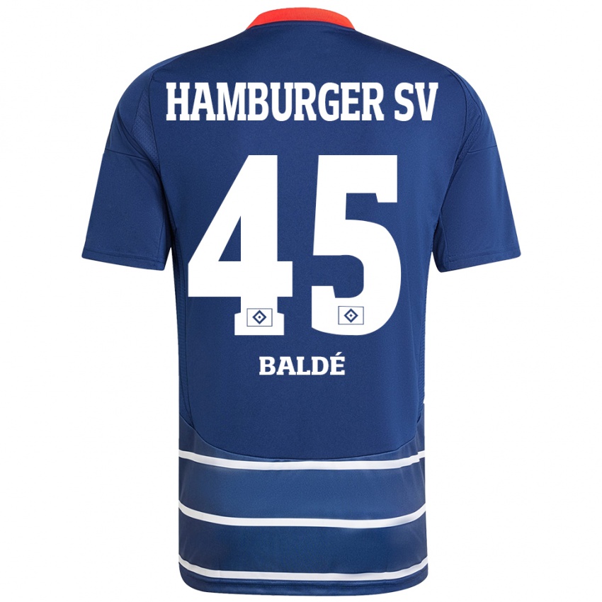 Kinderen Fabio Baldé #45 Donkerblauw Uitshirt Uittenue 2024/25 T-Shirt