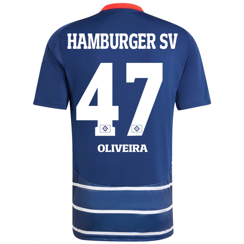 Kinderen Nicolas Oliveira #47 Donkerblauw Uitshirt Uittenue 2024/25 T-Shirt