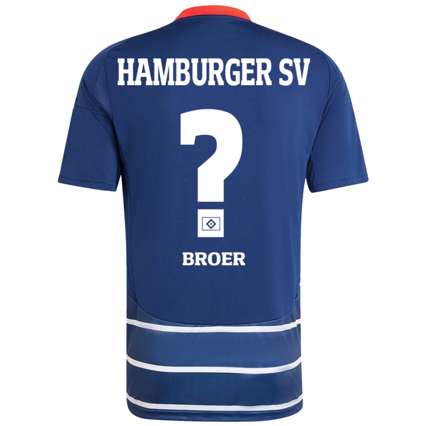 Kinderen Yannick Tim Bröer #0 Donkerblauw Uitshirt Uittenue 2024/25 T-Shirt