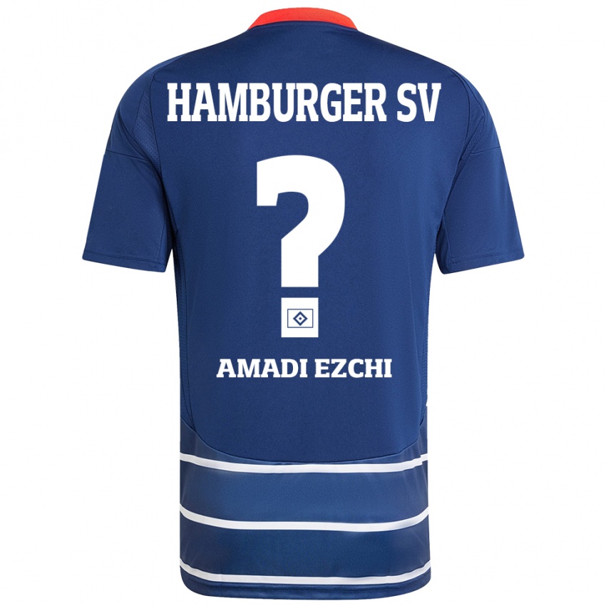 Kinderen Emmanuel Amadi Ezchi #0 Donkerblauw Uitshirt Uittenue 2024/25 T-Shirt