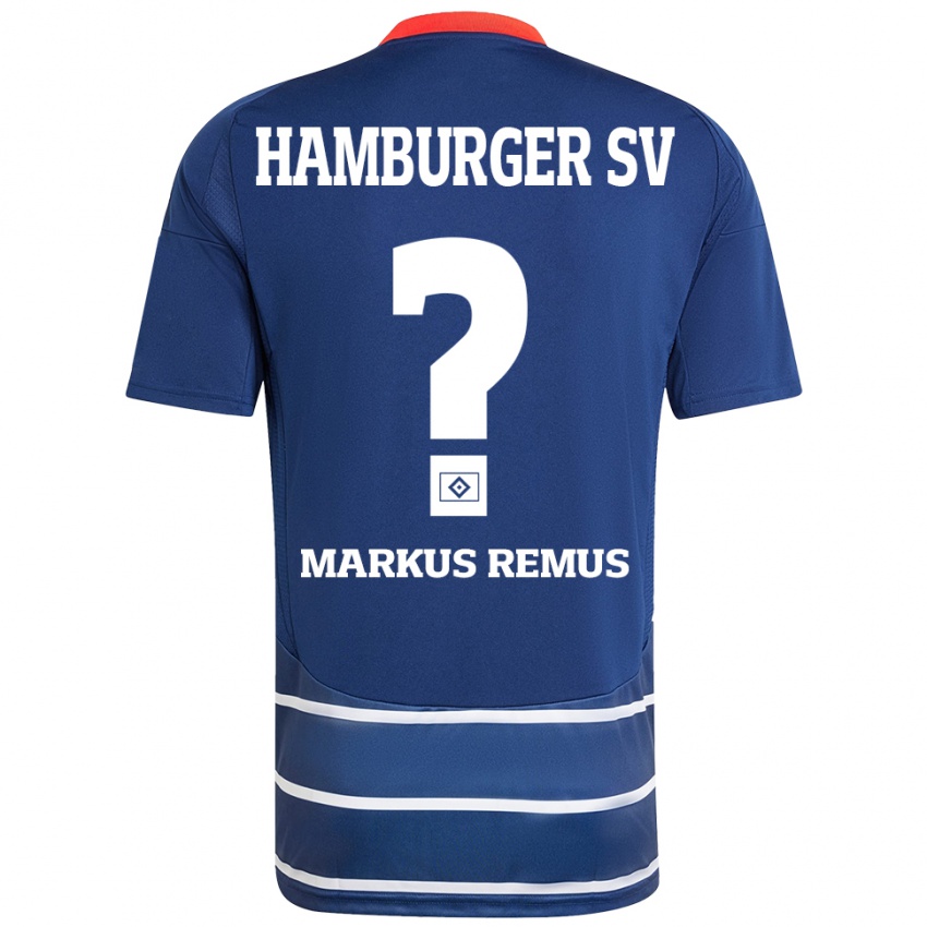 Kinderen Markus Remus #0 Donkerblauw Uitshirt Uittenue 2024/25 T-Shirt