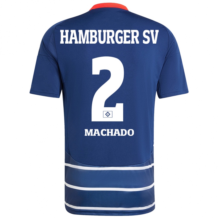 Kinderen Kilian Hölscher Machado #2 Donkerblauw Uitshirt Uittenue 2024/25 T-Shirt