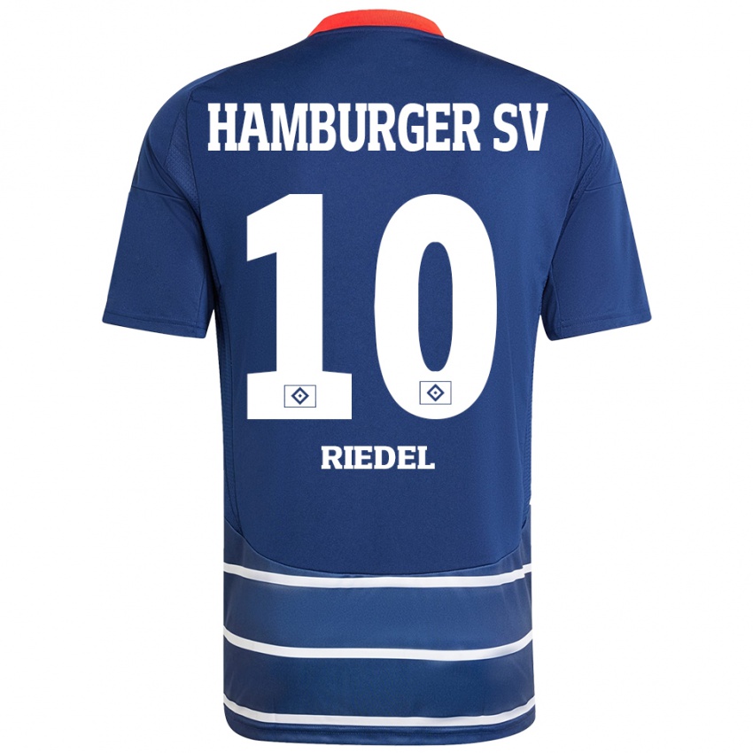 Kinderen Arnaud Riedel #10 Donkerblauw Uitshirt Uittenue 2024/25 T-Shirt