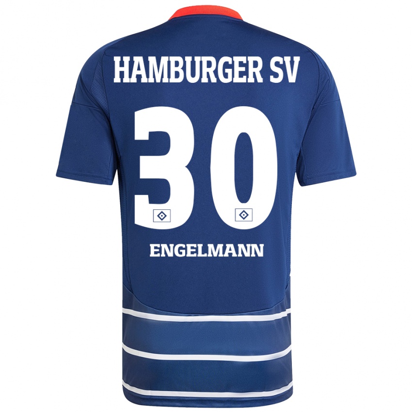 Kinderen Timon Engelmann #30 Donkerblauw Uitshirt Uittenue 2024/25 T-Shirt