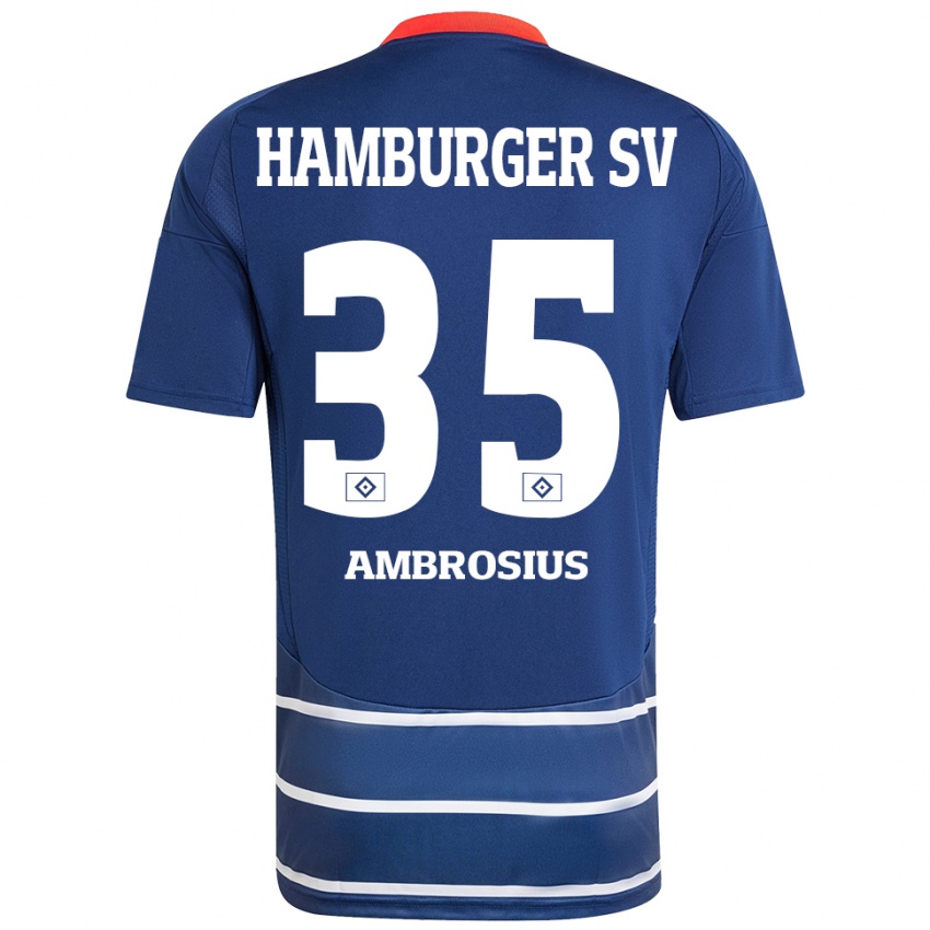 Kinderen Stephan Ambrosius #35 Donkerblauw Uitshirt Uittenue 2024/25 T-Shirt