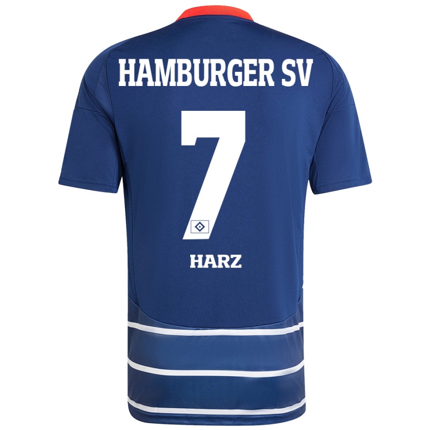 Kinderen Theo Harz #7 Donkerblauw Uitshirt Uittenue 2024/25 T-Shirt