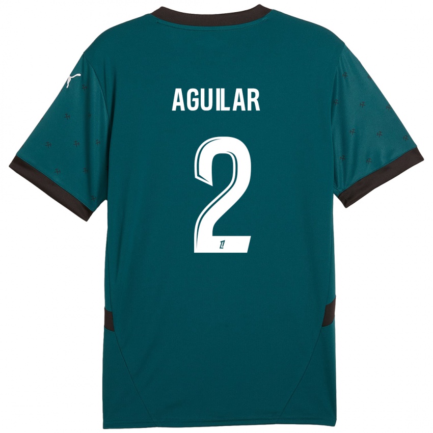 Kinderen Ruben Aguilar #2 Donkergroen Uitshirt Uittenue 2024/25 T-Shirt