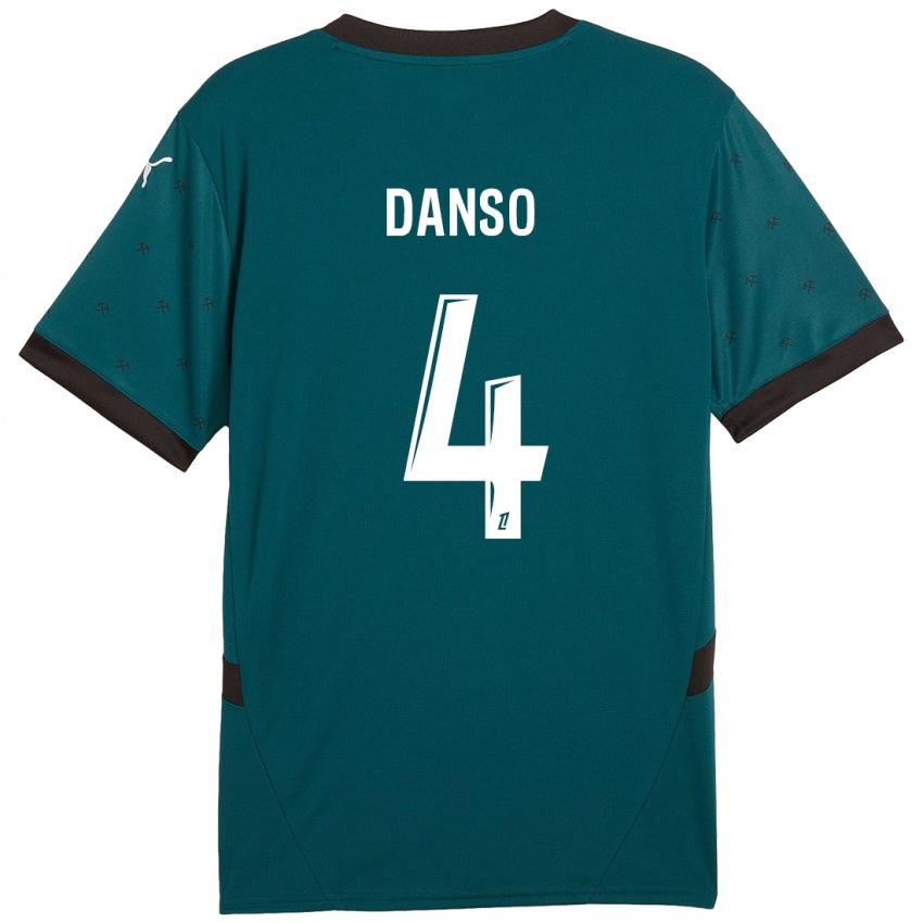 Kinderen Kevin Danso #4 Donkergroen Uitshirt Uittenue 2024/25 T-Shirt