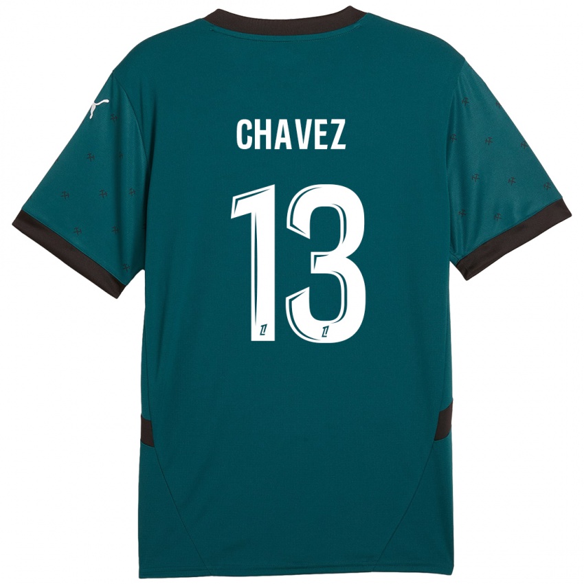 Kinderen Jhoanner Chávez #13 Donkergroen Uitshirt Uittenue 2024/25 T-Shirt