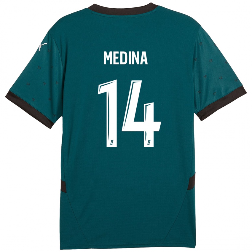 Kinderen Facundo Medina #14 Donkergroen Uitshirt Uittenue 2024/25 T-Shirt