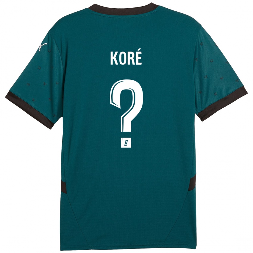 Kinderen Mathis Koré #0 Donkergroen Uitshirt Uittenue 2024/25 T-Shirt