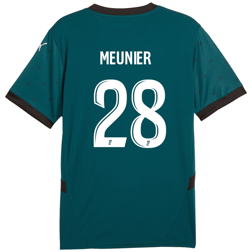 Kinderen Jennifer Meunier #28 Donkergroen Uitshirt Uittenue 2024/25 T-Shirt