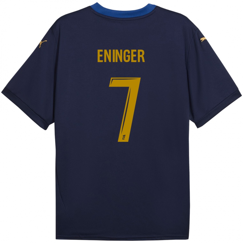 Kinderen Thelma Eninger #7 Marineblauw Goud Uitshirt Uittenue 2024/25 T-Shirt