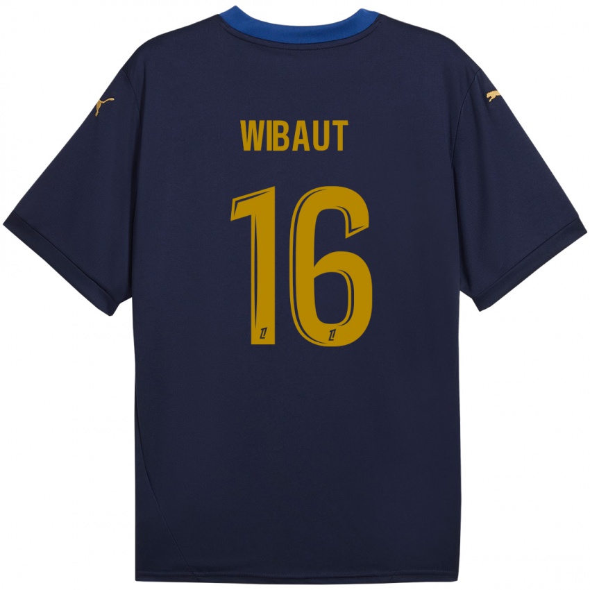 Kinderen Clara Wibaut #16 Marineblauw Goud Uitshirt Uittenue 2024/25 T-Shirt