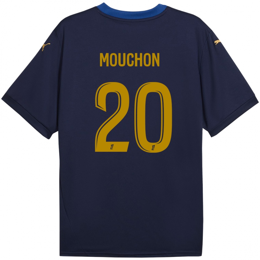 Kinderen Noemie Mouchon #20 Marineblauw Goud Uitshirt Uittenue 2024/25 T-Shirt