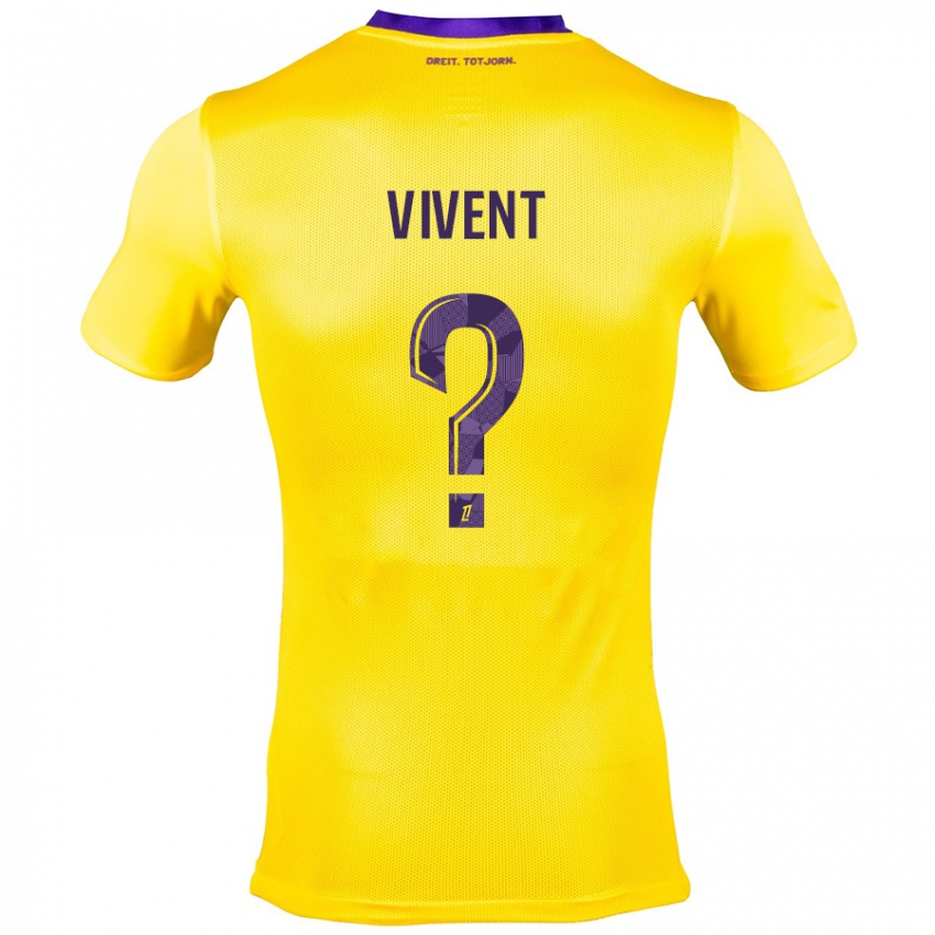 Kinderen Sacha Vivent #0 Geel Paars Uitshirt Uittenue 2024/25 T-Shirt