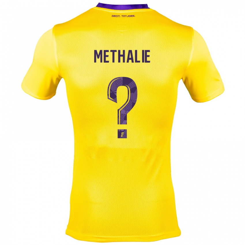 Kinderen Dayann Methalie #0 Geel Paars Uitshirt Uittenue 2024/25 T-Shirt