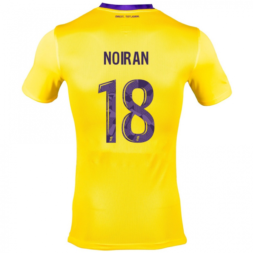 Kinderen Clara Noiran #18 Geel Paars Uitshirt Uittenue 2024/25 T-Shirt