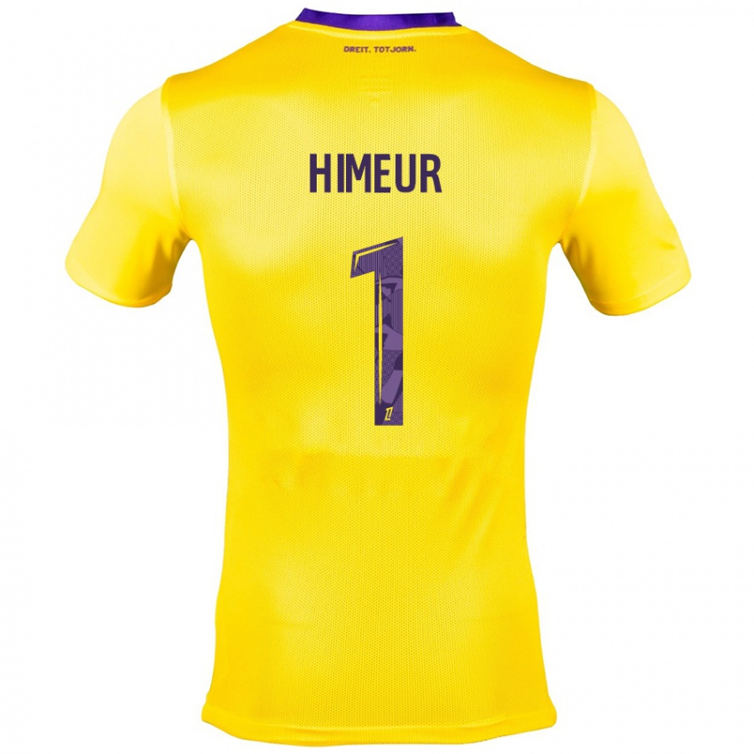 Kinderen Thomas Himeur #1 Geel Paars Uitshirt Uittenue 2024/25 T-Shirt