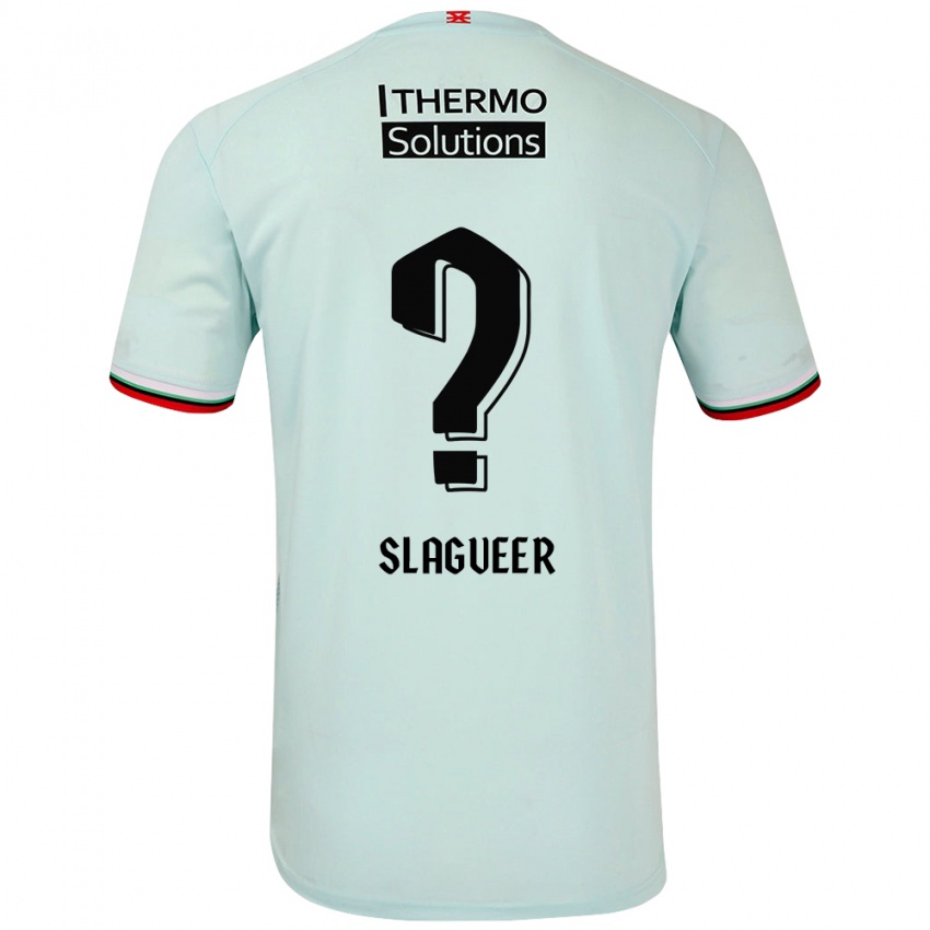 Kinderen Derrick Slagveer #0 Lichtgroen Uitshirt Uittenue 2024/25 T-Shirt