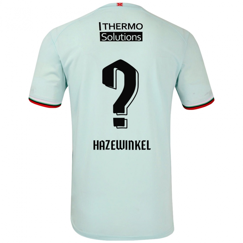 Kinderen Ruben Hazewinkel #0 Lichtgroen Uitshirt Uittenue 2024/25 T-Shirt