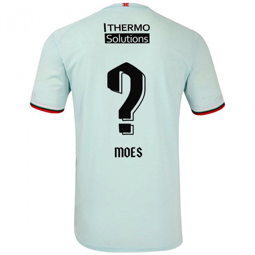 Kinderen Lucas Moes #0 Lichtgroen Uitshirt Uittenue 2024/25 T-Shirt