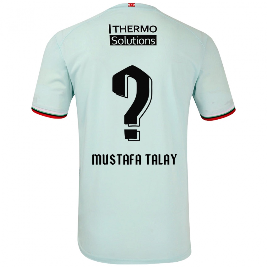 Kinderen Kaan Mustafa Talay #0 Lichtgroen Uitshirt Uittenue 2024/25 T-Shirt