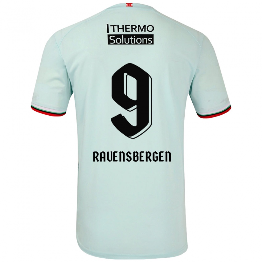 Kinderen Jaimy Ravensbergen #9 Lichtgroen Uitshirt Uittenue 2024/25 T-Shirt