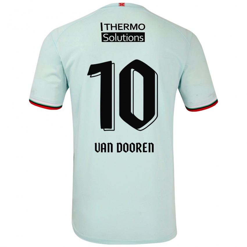 Kinderen Kayleigh Van Dooren #10 Lichtgroen Uitshirt Uittenue 2024/25 T-Shirt