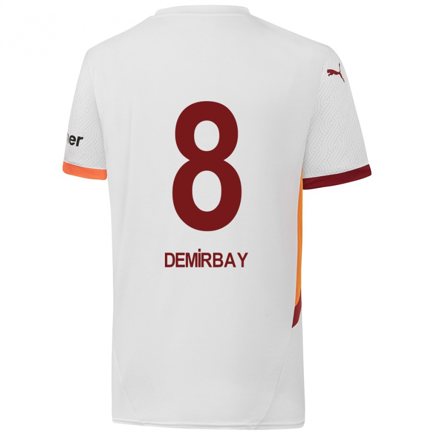 Kinderen Kerem Demirbay #8 Wit Geel Rood Uitshirt Uittenue 2024/25 T-Shirt