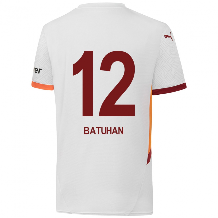 Kinderen Batuhan Şen #12 Wit Geel Rood Uitshirt Uittenue 2024/25 T-Shirt