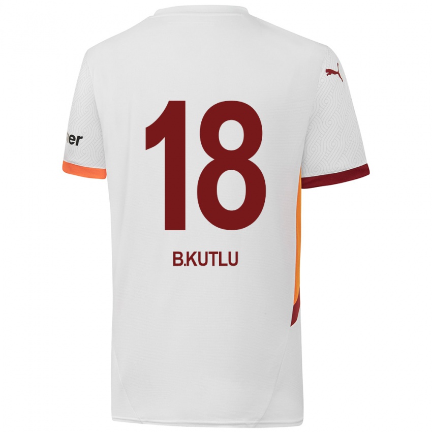 Kinderen Berkan Kutlu #18 Wit Geel Rood Uitshirt Uittenue 2024/25 T-Shirt