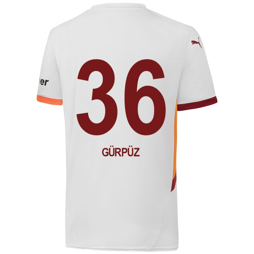 Kinderen Gökdeniz Gürpüz #36 Wit Geel Rood Uitshirt Uittenue 2024/25 T-Shirt