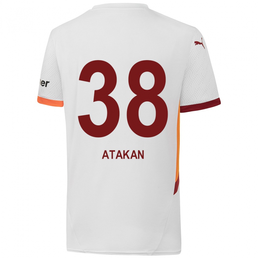 Kinderen Atakan Ordu #38 Wit Geel Rood Uitshirt Uittenue 2024/25 T-Shirt