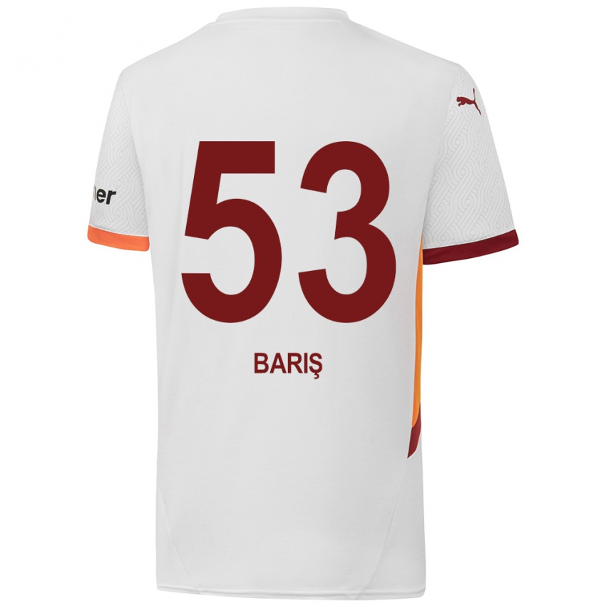 Kinderen Barış Alper Yılmaz #53 Wit Geel Rood Uitshirt Uittenue 2024/25 T-Shirt